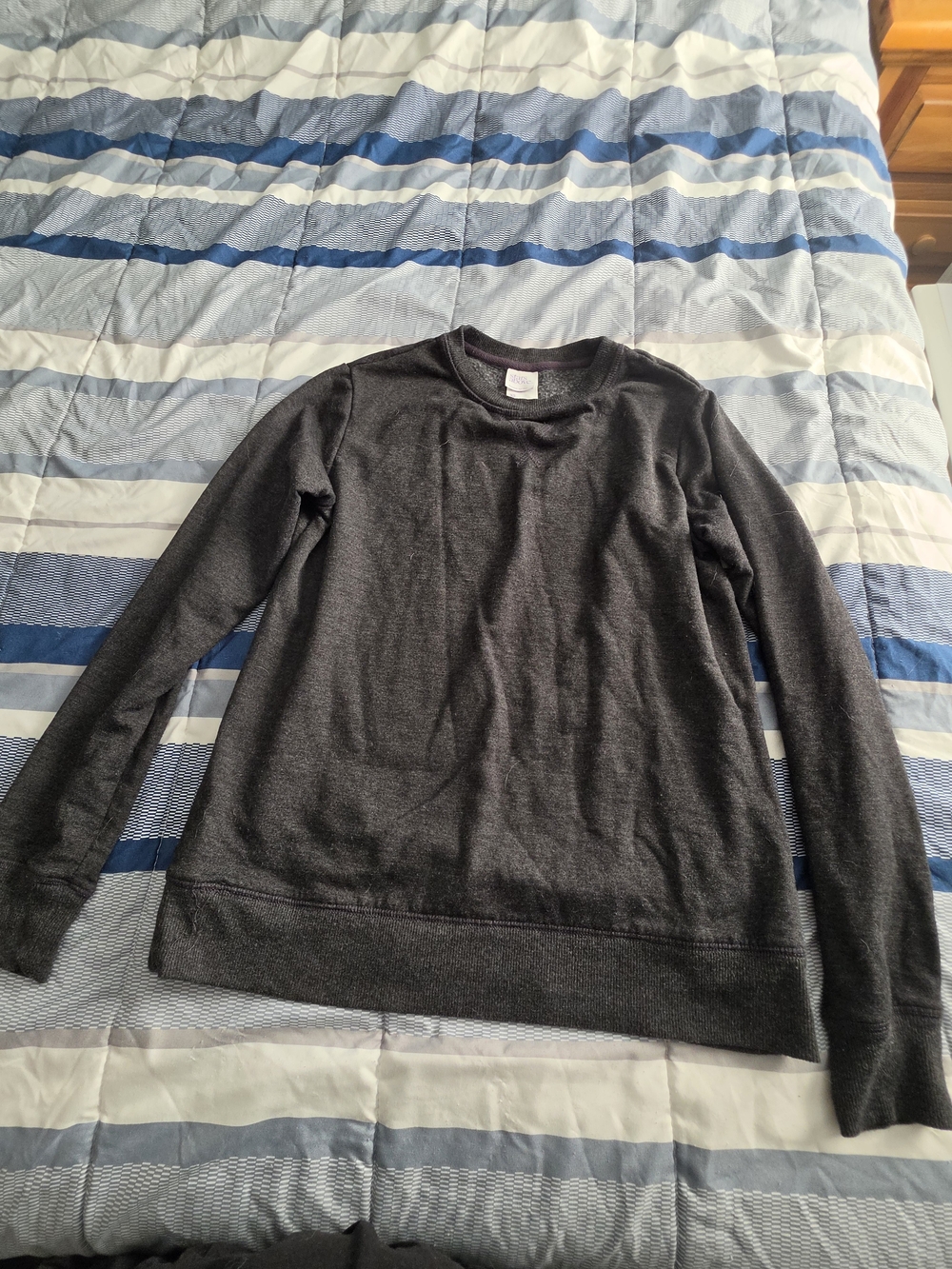 stars above Dark Gray Crewneck Sweater